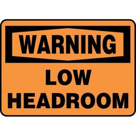 OSHA WARNING SAFETY SIGN LOW MECR306XL